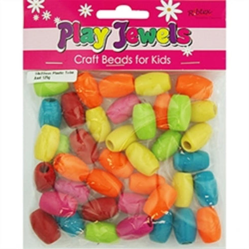 AussieSuperStore Jewellery Making Supplies Plastic Tube Beads 23x14mm Plastic Tube Beads 23x14mm | Jewellery Making Beads | Jewellery Making Supplies 9323823202286 PJV18015